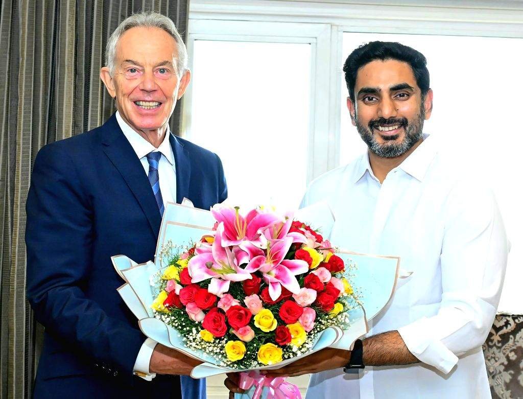 Andhra Pradesh IT Minister Lokesh Meets Tony Blair, Seeks Support in Implementing Education Reforms